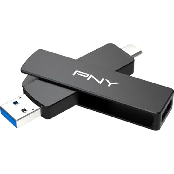 PNY Duo LINK V3, 2TB USB 3.2 Gen 2 OTG Flash Drive mit Lesegeschwindigkeiten bis zu 1000 MB/s, Schreibgeschwindigkeiten bis zu 800 MB/s, kompatibel mit Type-C und Type-A Geräten – Bild 2