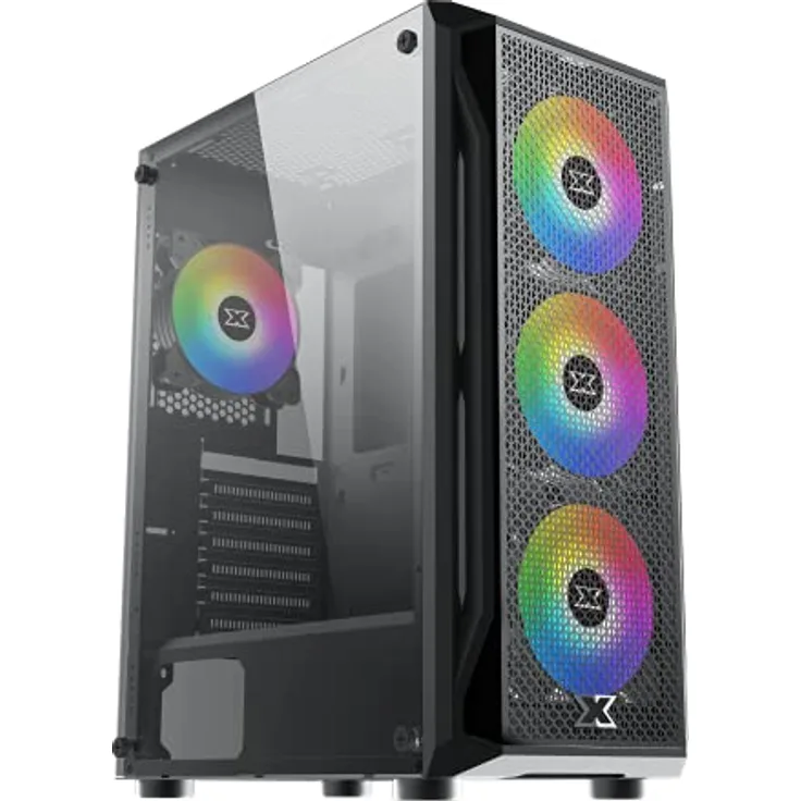 Xigmatek Gaming X Mid Tower Gehäuse mit 4 RGB-Lüftern