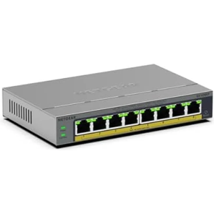 Netgear GS108EP, 8-Port Gigabit Ethernet Switch mit PoE+ und Smart-Management, Schwarz – Bild 2