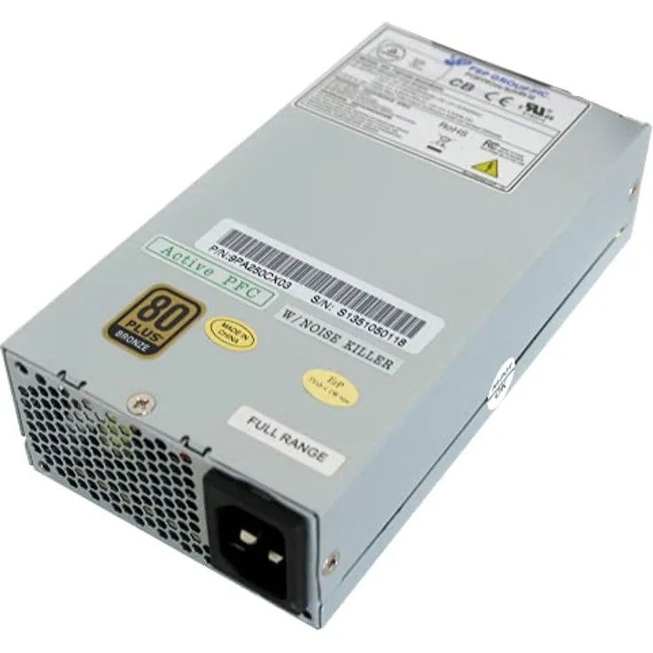 FSP 250-50GUB Flex ATX Netzteil, 250 W, 80 Plus Bronze, Full Range, PFC Aktiv, vollständiger Schutz