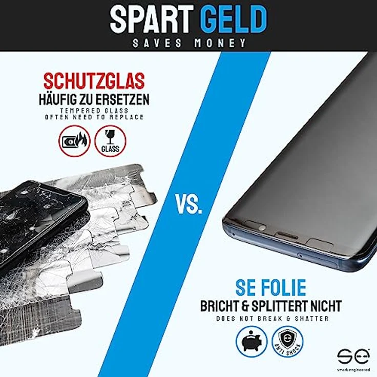 smart engineered 3D Schutzfolie, geeignet für Apple iPhone 7/8, Displayschutzfolie, transparent – Bild 5