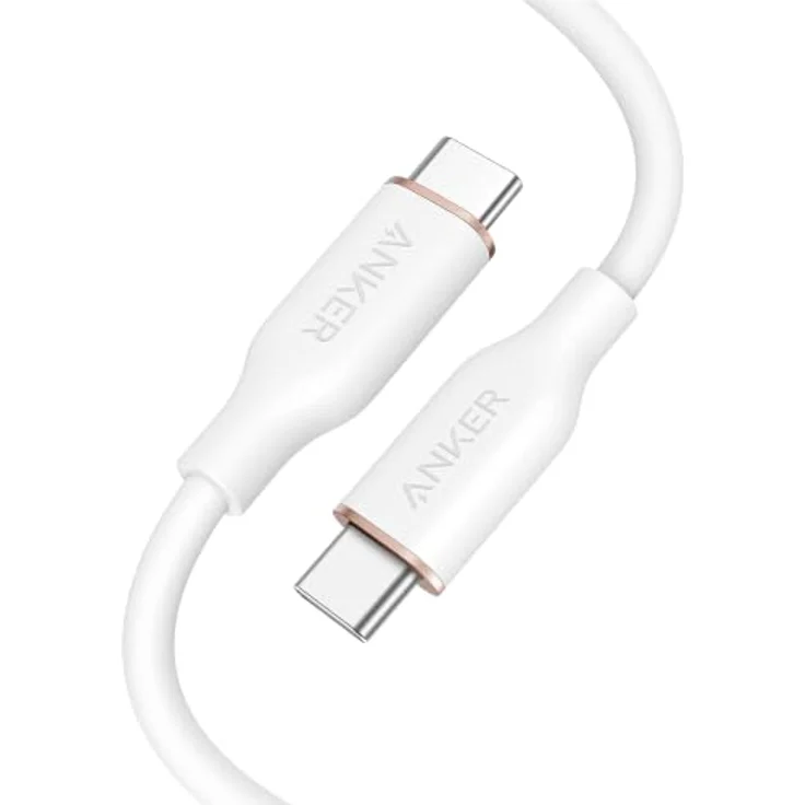 Anker 240W PowerLine III Flow USB C auf USB C Kabel, 0,9m, ultra-schnelles Laden, strapazierfähig und verheddert nie – Bild 1