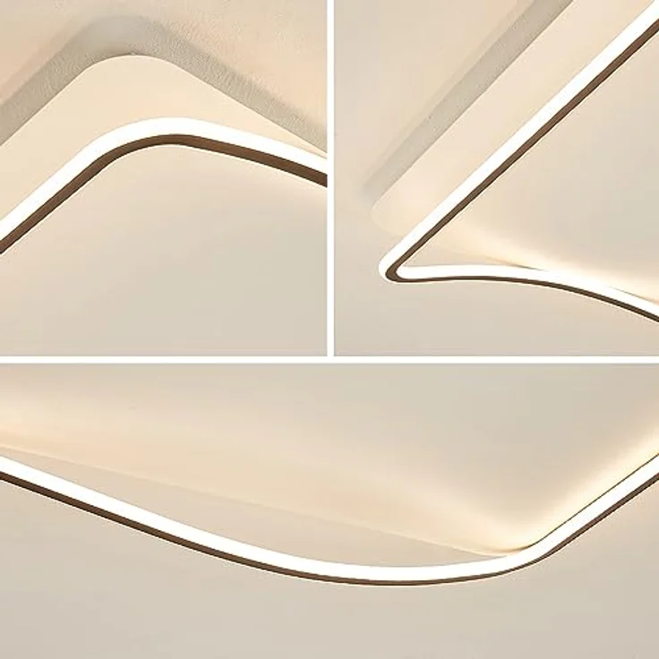 Eurotondisplay SX626-900 * 600 LED Deckenleuchte mit Fernbedienung, schwarz-weißer Alurahmen, dimmbar, Lichtfarbe einstellbar – Bild 4