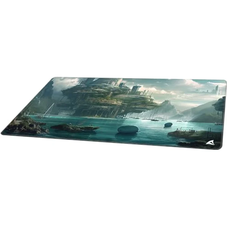 Sharkoon SKILLER SGP40 D6 Gaming Mauspad, 100cm x 50cm, Gleitfähige Textiloberfläche, Fantasievolle Motive, Wasserabweisende Beschichtung, Schwarz – Bild 2