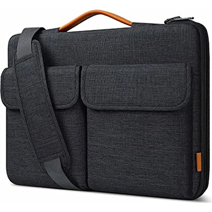 Inateck 360° Rundumschutz Laptoptasche Hülle Schultertasche Grau, Kompatibel mit 15 Zoll Dell Inspiron, Lenovo legion Y520, HP Pavilion