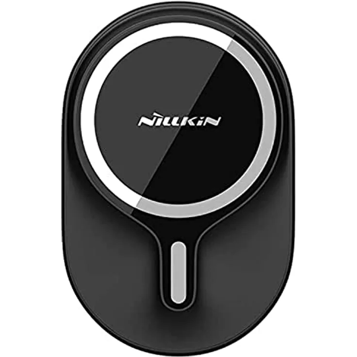 Nillkin MagRoad Qi Wireless Charger, Smartphone Halterung mit MagSafe, Schwarz, 360° drehbar für KFZ-Lüftungsgitter