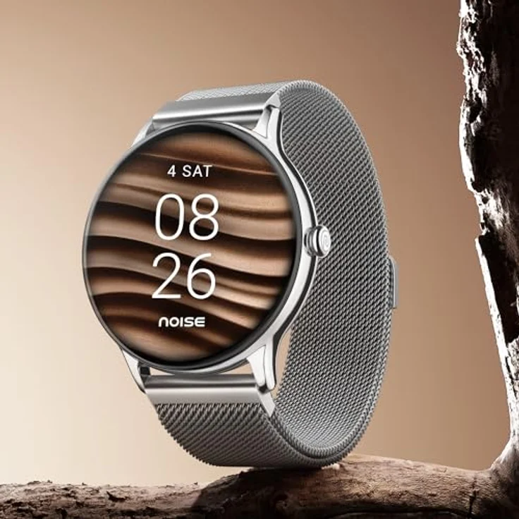 Noise Twist Go Smartwatch mit rundem Zifferblatt und BT-Anruf, 3,5 cm Display, Metallbau, 100+ Zifferblätter, IP68, Schlafüberwachung, 100+ Sportmodi, 24/7 Herzfrequenzüberwachung, Black Link, – Bild 3