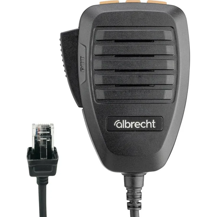Albrecht AE 5900 CB-Funk Mikrofon ACM-100, 3-Tasten Originalmikrofon mit RJ-45 Stecker