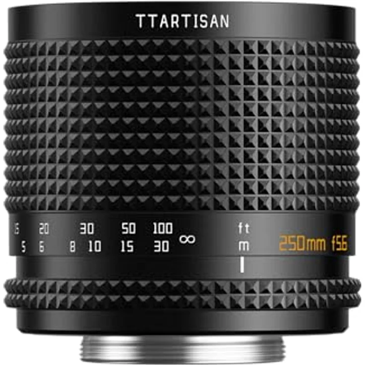 TTArtisan 250 mm F5.6 Reflex, Teleobjektiv mit Doughnut Bokeh, M42-Halterung, Metallgehäuse, Schwarz – Bild 1