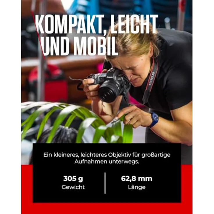 Canon Objektiv RF 35mm F1.8 IS STM Makro für EOS R (Festbrennweite, 52mm Filtergewinde, Bildstabilisator, Autofokus) schwarz – Bild 6