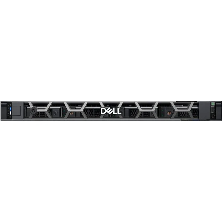 Dell PowerEdge R660xs NAS-Server, 1U Rack-Montage, Intel Xeon Silver 4514Y, 64 GB RAM, 2 x 480 GB SSD, Schwarz, 3 Jahre ProSupport