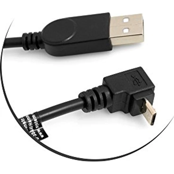 SYSTEM-S Micro USB Kabel 90° Grad aufwärts gewinkelt Winkel Adapter Datenkabel Ladekabel 27 cm – Bild 5