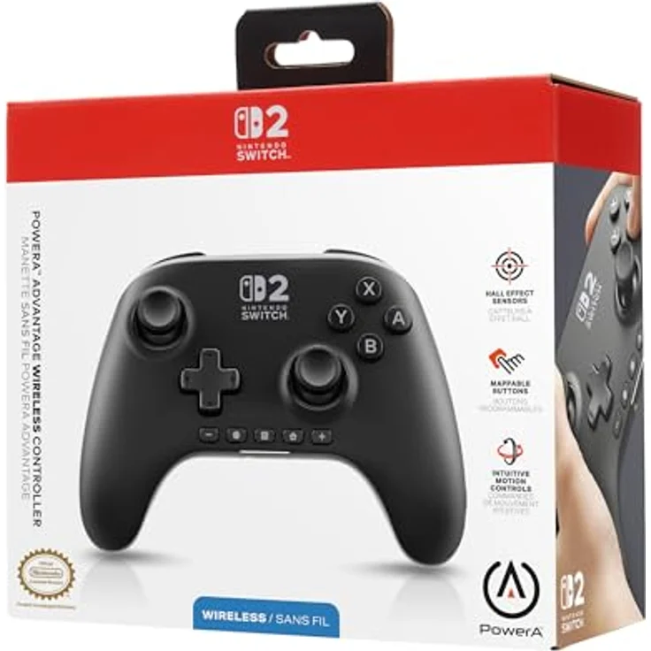 PowerA Advantage Wireless Controller für Nintendo Switch 2, ergonomisch, 30 Stunden Akkulaufzeit, programmierbare Tasten, Schwarz – Bild 9