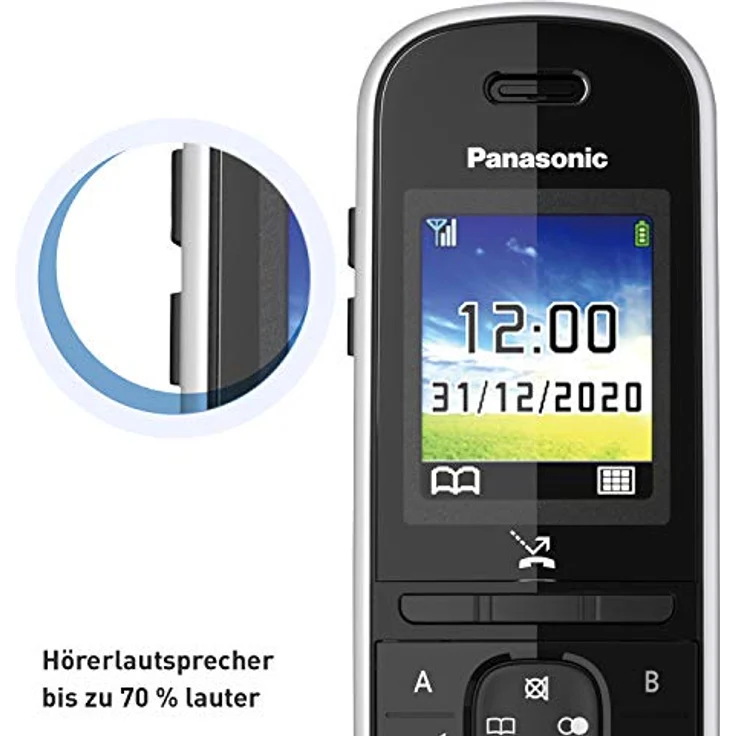Panasonic KX-TGH710GS Analog-Telefon schwarz – Bild 3