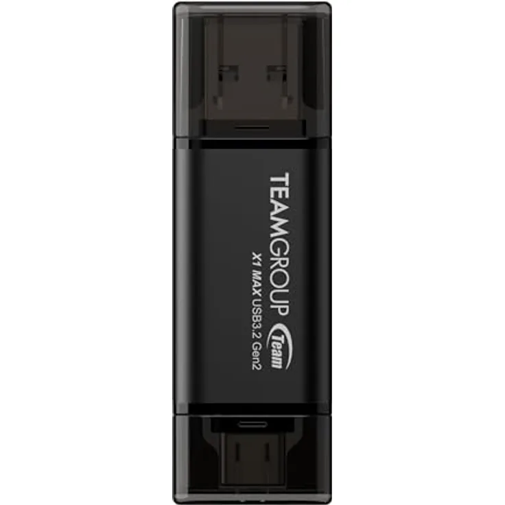 TEAMGROUP X1 MAX 512 GB, Hochgeschwindigkeits USB-Stick mit 2-in-1 Typ-C und Typ-A Anschluss, Lese-/Schreibgeschwindigkeit bis zu 1.000/900 MB/s