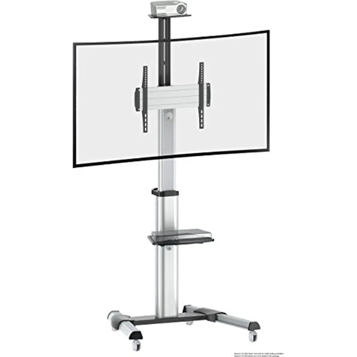 RICOO TV Ständer Rollbar Höhenverstellbar Universal für 40-75 Zoll, Fernsehständer mit Rollen FS0444, Stand Fernseh Standfuß Fernseher Standfuss bis 50 Kg, max. VESA 400x400 mm, TV Standfüße