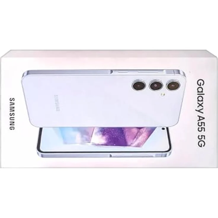 Samsung Galaxy A55 (256 GB, Awesome Iceblue, 6.60", SIM + eSIM, 50 Mpx, 5G), Smartphone, Weiss – Bild 3