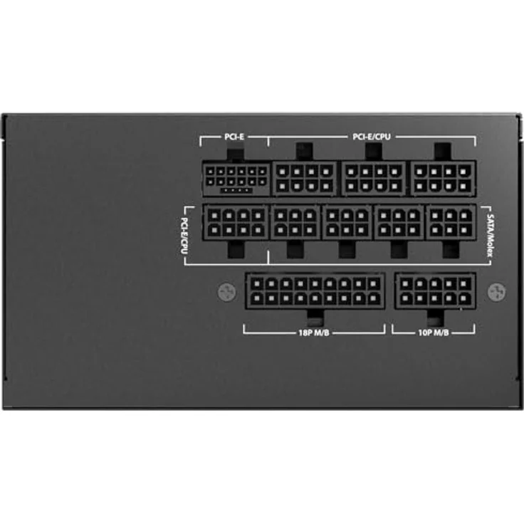 Antec GSK ATX 3.1, 850W PC Netzteil mit 80 PLUS Gold-Zertifizierung, modularer Kabelführung und 120 mm Lüfter, Schwarz – Bild 3
