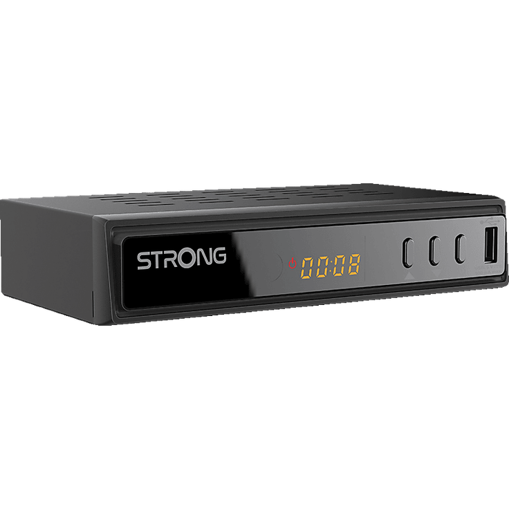 STRONG SRT 3032 Kabel Receiver, DVB-C2 mit USB-Anschluss, HD-Empfang, Schwarz