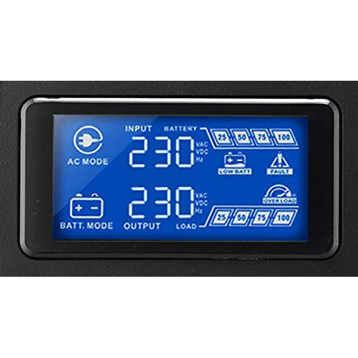 Nilox NXGCLISW3K2X9V2 UPS Sinewave, 3000 VA-2100 W, LCD Display – Bild 5