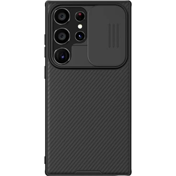 Nillkin CamShield Pro Series Schutzhülle für Samsung Galaxy S24 Ultra, Schwarz - Kameraschutz, Kabelloses Laden, Rutschfestes Design