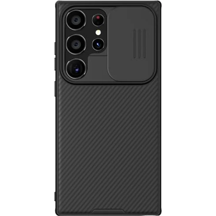 Nillkin CamShield Pro Series Schutzhülle für Samsung Galaxy S24 Ultra, Schwarz - Kameraschutz, Kabelloses Laden, Rutschfestes Design – Bild 1