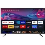SMART TECH 4K-UHD LED 43 Zoll (109 cm) VIDAA Smart TV 43UV10V1, Quad core, 1.5G/4G, DVB-T2/C/S2, WIFI-2T2R, H.265, Dolby Audio, 3xHDMI, 2xUSB, Netflix/YouTube/Prmie Video/Google Assistant, Schwarz