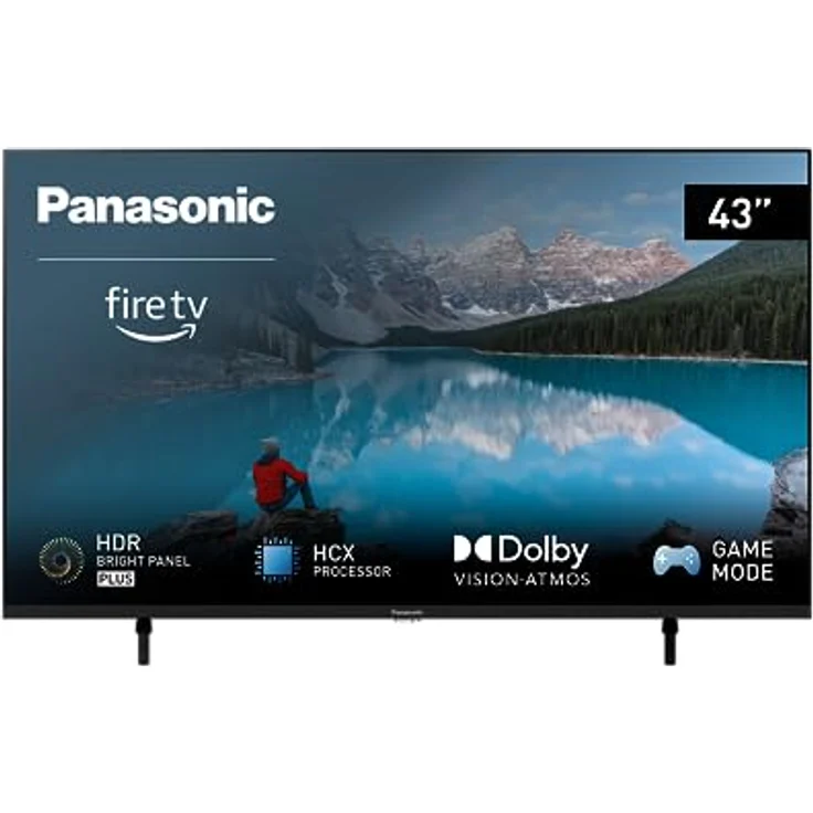 Panasonic TX-43MXW834, 43 Zoll 4K Ultra HD LED Smart 2023 TV, High Dynamic Range (HDR), Dolby Atmos & Dolby Vision, Fire TV, Prime Video, Alexa, Netflix, Schwarz – Bild 1