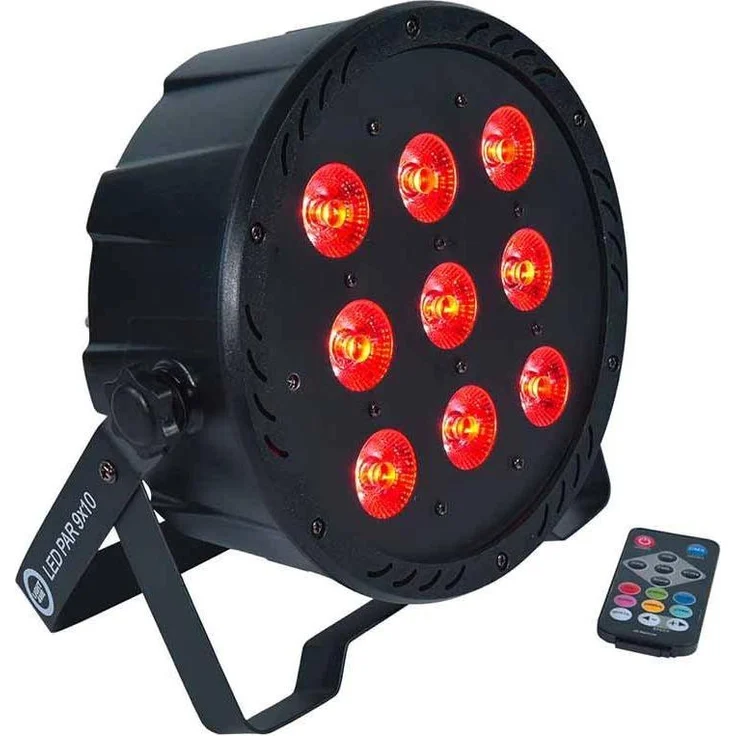 No Name LIGHT4ME LED PAR 9X10W MKII, RGBW Scheinwerfer mit IR Fernbedienung