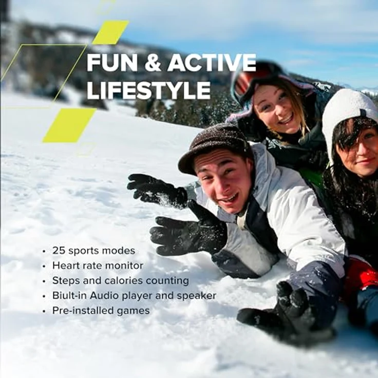 Canyon CNE-KW43 Smartwatch für Kinder, wasserdicht nach IP67, 1,54 Zoll IPS-Display, Schrittzähler, Bluetooth 4.0 LE, leichtes Design – Bild 5