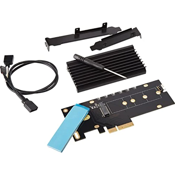 Delock PCI Express x4 Karte zu 1 x intern NVMe M.2 Key M mit Kühlkörper – Bild 2