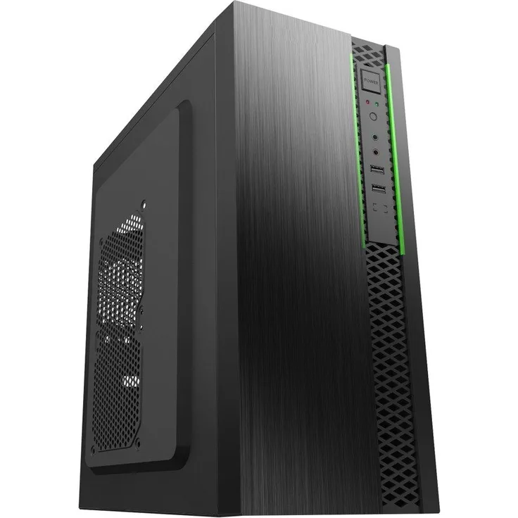 Canyon Eurocase ML N6-550B, ATX PC-Gehäuse mit 2x USB 3.0, schwarz, Platz für 6 Ventilatoren, ohne Lüfter