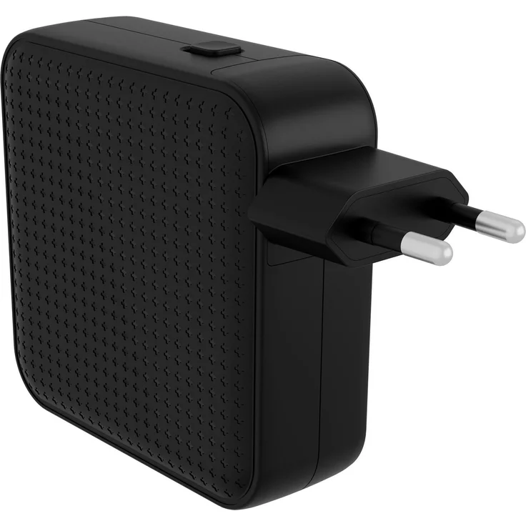 Targus HyperJuice USB-C Charger (100 W), Kompaktes GaN-Ladegerät mit 4 Anschlüssen, Schwarz
