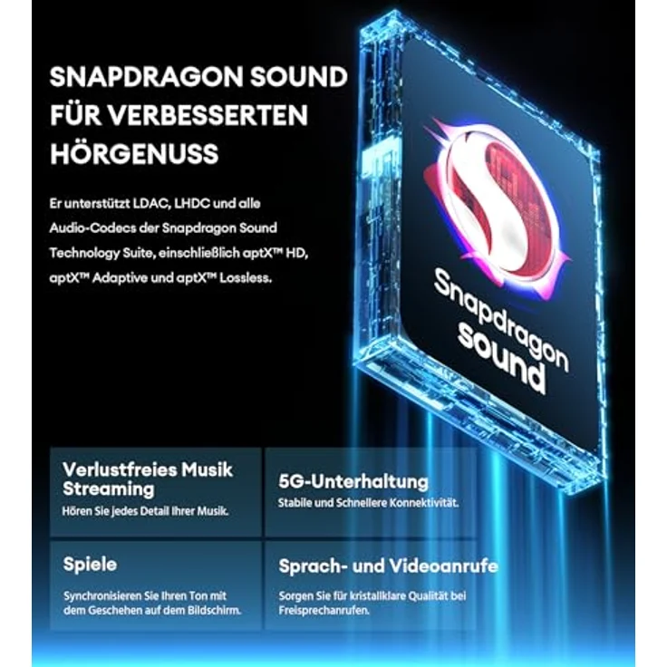 Edifier STAX Spirit S5 Wireless Planarer Magnet Kopfhörer, Snapdragon Klang, aptX Adaptive, Hi-Res Audio (LDAC LHDC), Bluetooth 5.4, 80Std. AKKU – Bild 3
