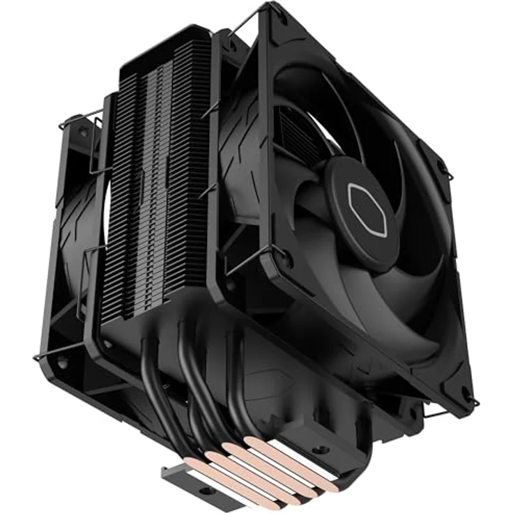 Cooler Master Hyper 212 Black X Duo, CPU Kühler mit zwei 120 mm Lüftern, universelle Kompatibilität für LGA 1700, AM5, AM4, Schwarz – Bild 3