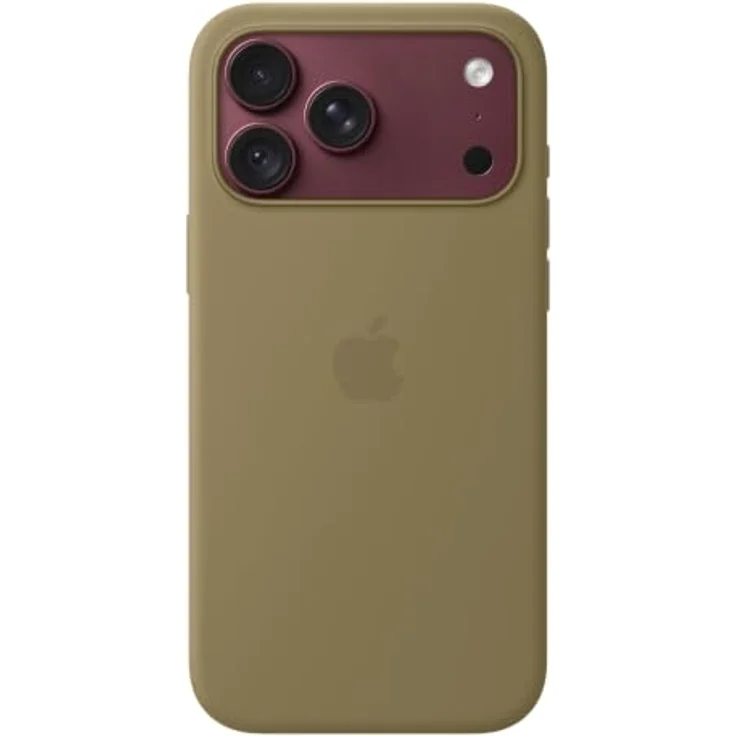 Apple Silicone Case iPhone 18 Pro Max, Oliv, MagSafe kompatibel, Schutz vor Kratzern und Stürzen – Bild 2