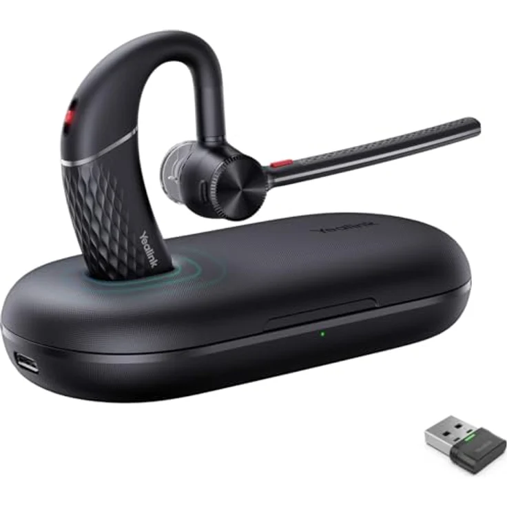 Yealink Headset BH 71 Pro, Mono Bluetooth Headset mit 4-fach Mikrofon und Noise Cancelling, schwarz – Bild 1