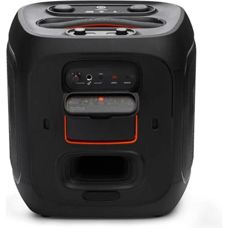 JBL PartyBox Encore 2, Bluetooth Partylautsprecher mit 15 Stunden Akkulaufzeit, spritzwasserfest und inkl. kabellosem Mikrofon, Schwarz – Bild 10
