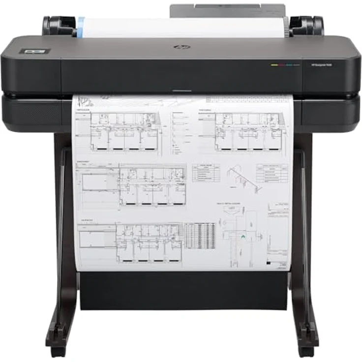 HP DesignJet T630 24 Zoll (61 cm 5HB09D), Großformatdrucker mit 2400x1200 DPI, 76 A1-Drucke/Stunde, Wi-Fi, Ethernet, USB, recyceltes Metall, schwarz – Bild 2