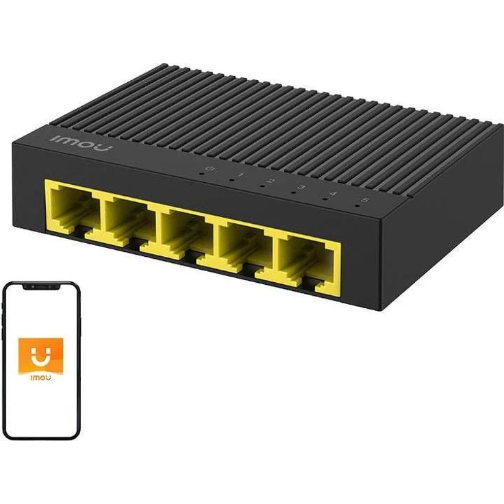 Imou SG105C, 5-Port LAN Switch mit 1000 Mbps, unmanaged und Auto MDI/MDIX-Funktion