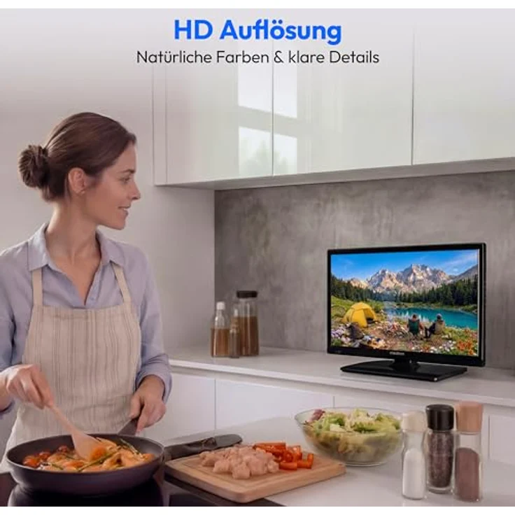 MEDION MD 819000, 47 cm (19 Zoll) HD LED Fernseher für Camping und Wohnmobil mit 12V KFZ-Adapter, Triple Tuner, HDMI und USB, schwarz – Bild 5