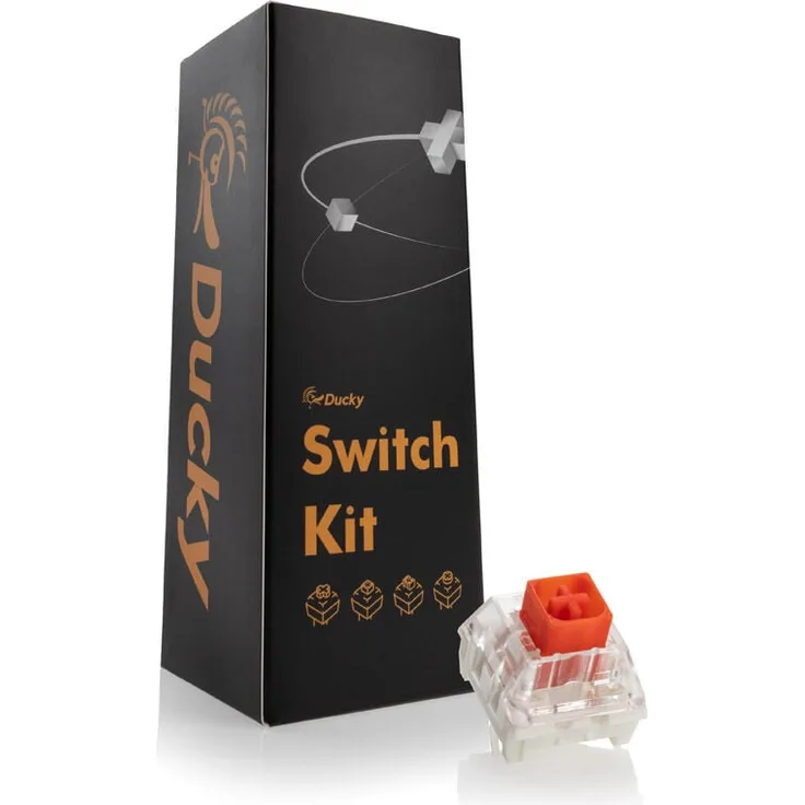 Ducky Kailh Box Red Switches, mechanisch, 3-Pin, linear, MX-Stem, 45g - 110 Stück