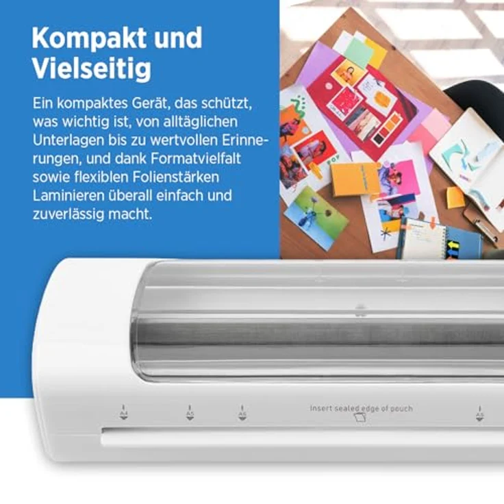 Genie LA 450 T, Laminiergerät für A4 Dokumente, LED-Sichtfenster, 80-125 µm, ABS-Funktion, 230 mm Arbeitsbreite – Bild 4