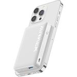 Anker 334 Magnetic Powerbank 10K, Kabellose Ladeleistung, Kompatibel mit MagSafe, Für iPhone 15/14/13/12 Serien (weiß)