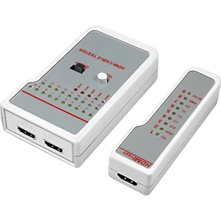 LogiLink HDMI Kabeltester, Überprüfung per Schnelltest zum Überprüfen von HDMI-Kabeln, mit optischen und akkusti- (WZ0017) – Bild 2
