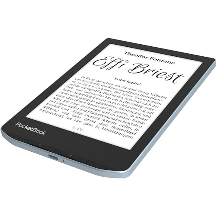 PocketBook e-Book Reader 'Verse' (deutsche Version) 8 GB Speicher (erweiterbar) 15,2 cm (6 Zoll) E-Ink Carta Display - Bright Blue – Bild 2