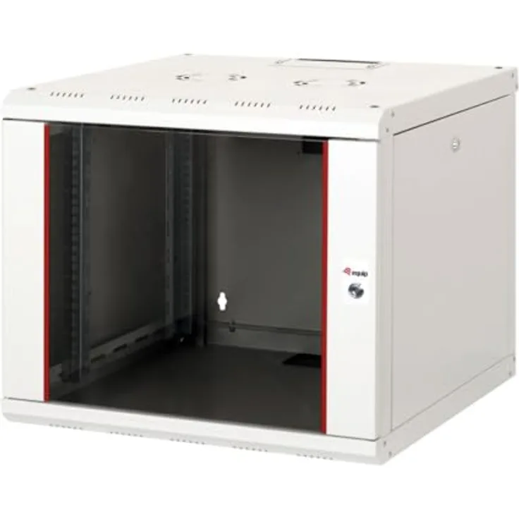 Equip PRO Mount 19'-Schrank, 09HE, 600X600MM, RAL7035 GRAU - Netzwerkschrank mit Fronttür aus gehärtetem Glas