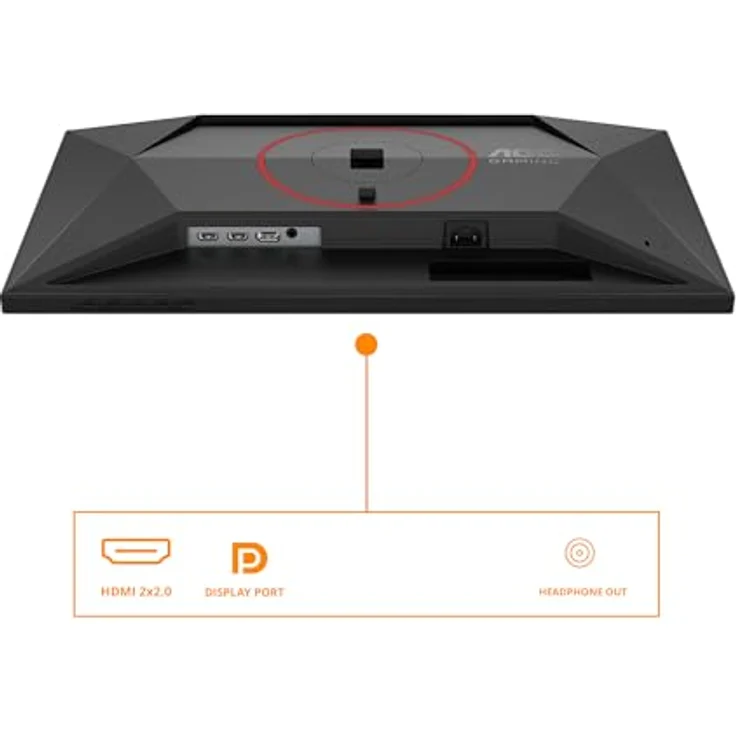 AOC Gaming 24G4HA, 24 Zoll Full HD Monitor mit 200 Hz, 1 ms Reaktionszeit, G-Sync kompatibel, HDR10, schwarz-rot – Bild 4
