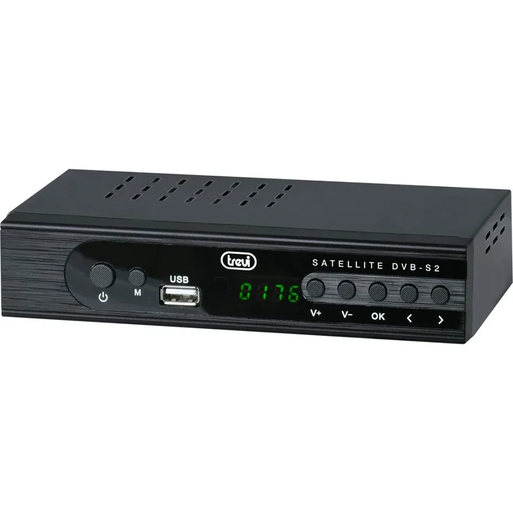Trevi SAT 3387 S2, Full HD Satellit-Receiver mit DVB-S/S2, Schwarz