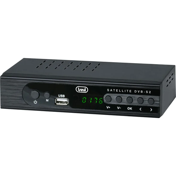 Trevi SAT 3387 S2, Full HD Satellit-Receiver mit DVB-S/S2, Schwarz